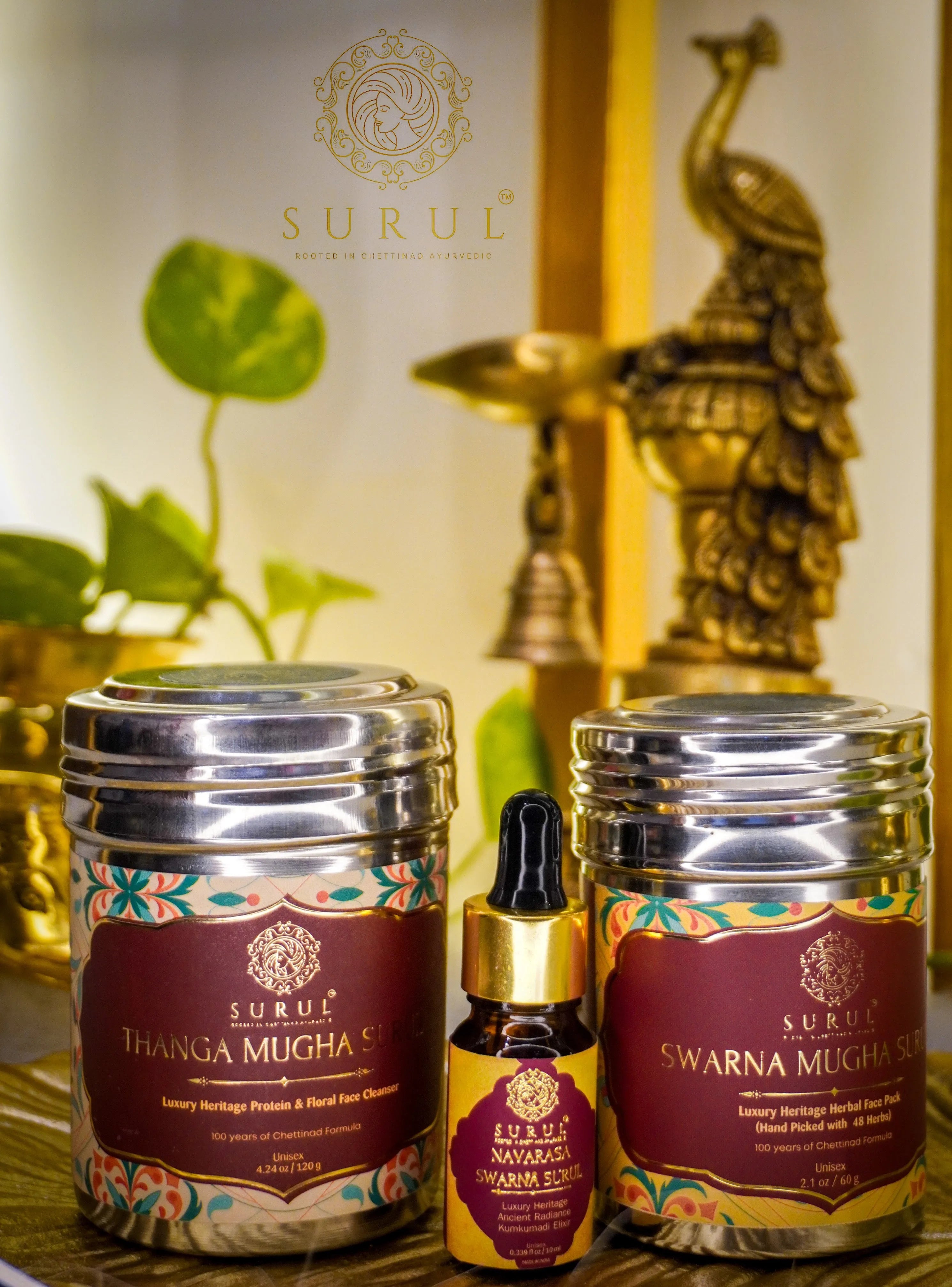 Ayurvedic Face Care Combo: Kumkumadi Routine - Surul Chettinad