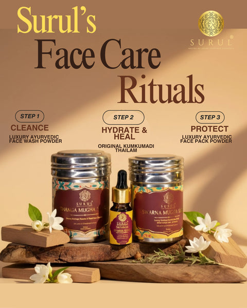 KUMKUMADI COMBO : LUXURY AYURVEDIC FACE CARE ROUTINE