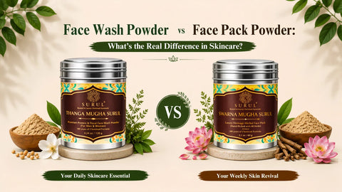 Face Wash Powder vs Face Pack Powder