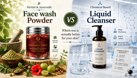 Face wash powder vs Liquid Cleanser