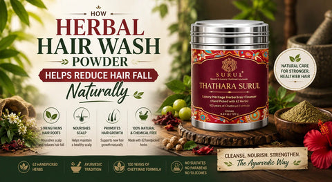 Herbal hair wash powder for hair fall