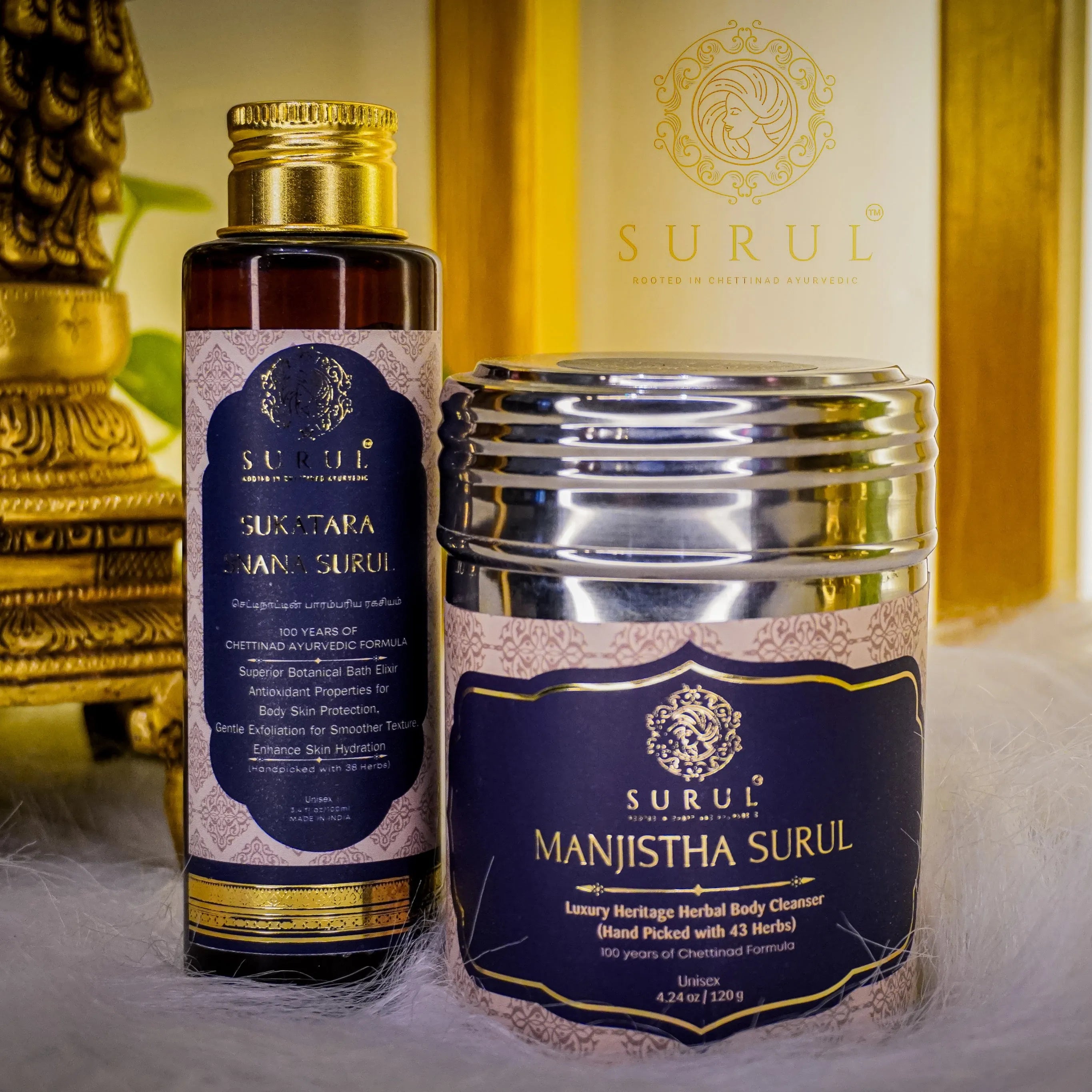 Luxury Udvartana Ayurvedic Body Care Combo - Surul Chettinad