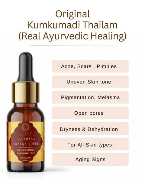 NAVARASA SWARNA SURUL - Original Version Kumkumadi Thailam