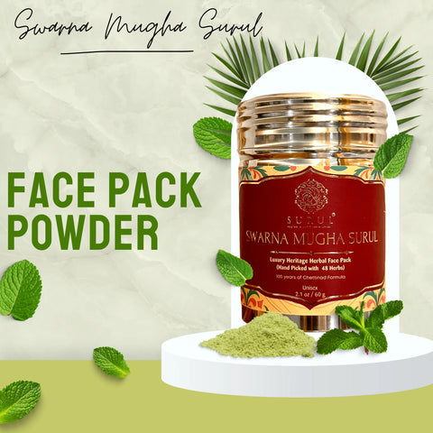 Herbal Face Pack Powder for Skin Brightening