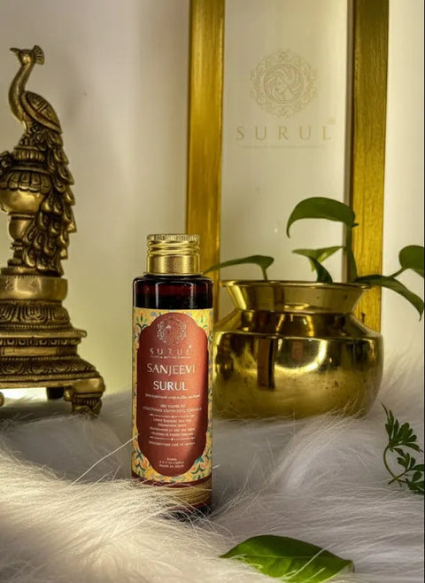 SANJEEVI SURUL : Lavish Botanical Daily Hair Oil ( Handpicked with 28 Herbs) | Ayurvedic Hair Oil for Hair Growth, Shine & Everyday Care